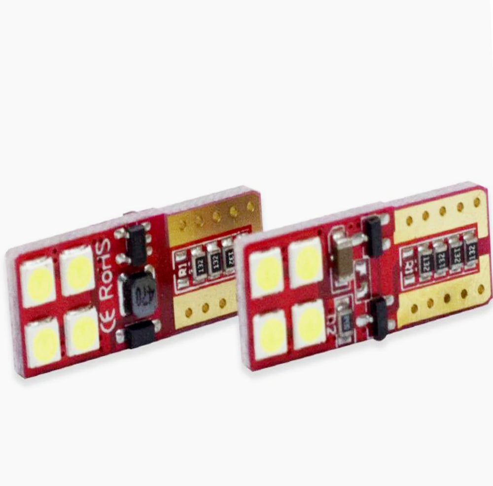 Luci posizione LED 8 SMD – 6000K 8W 12V T10 Canbus - ambraled