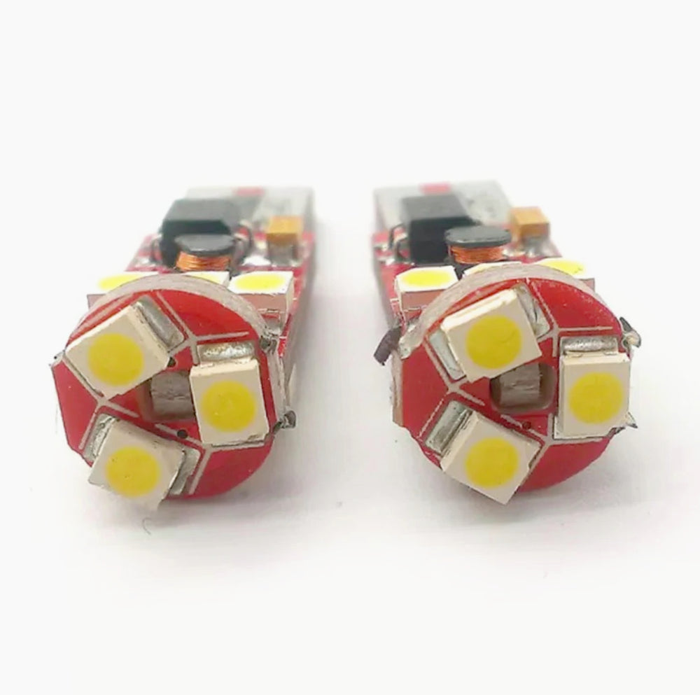 Luci posizione LED 9 SMD – 6000K 9W 12V T10 Canbus - ambraled