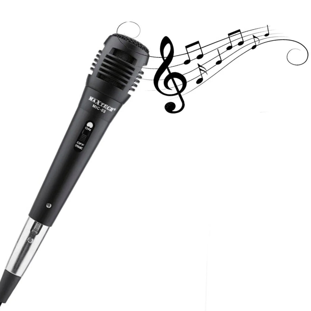 Microfono cablato – XLR + jack 6.3mm 2mt con tasto ON/OFF - ambraled