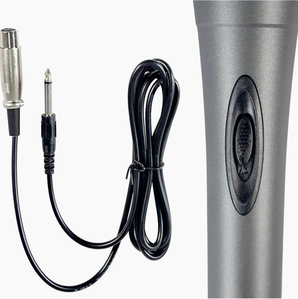 Microfono dinamico unidirezionale 18 cm cavo 3.20 metri XLR-JACK - ambraled