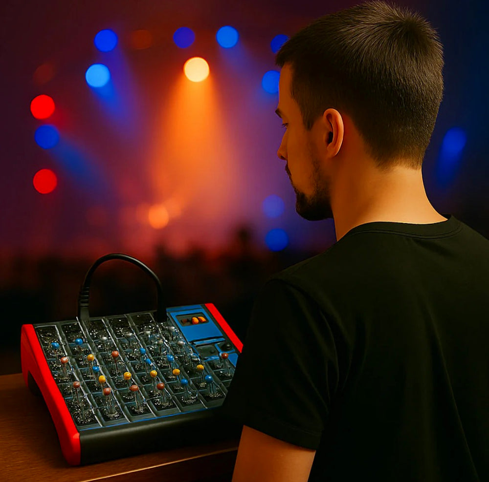 Mixer audio 6 canali – 4 XLR mic + phantom professionale - ambraled