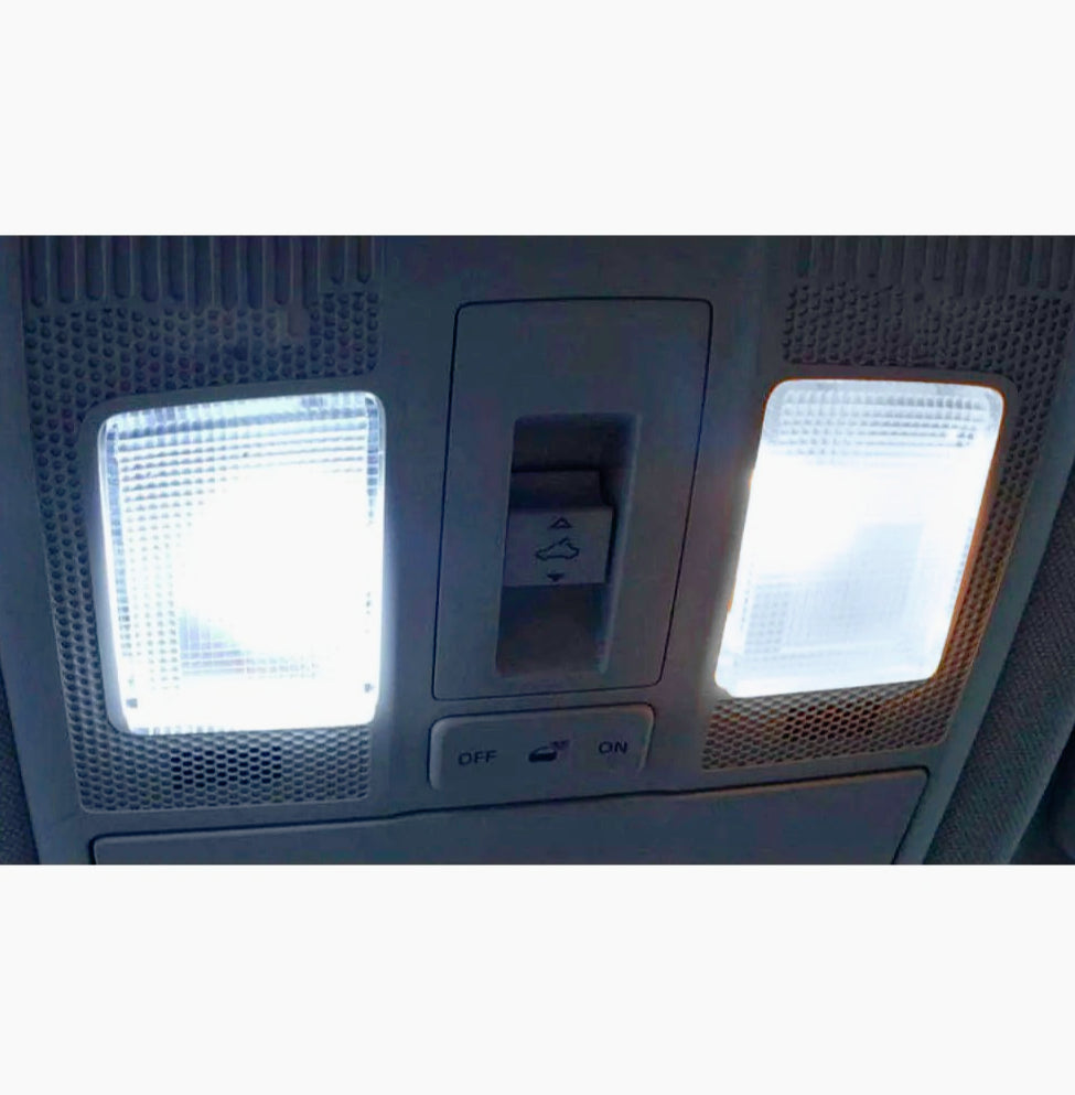 Luci pannello LED 12 SMD – 6000K 2W 12V T10 auto - ambraled