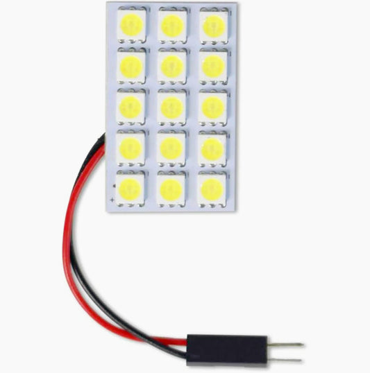 Luci pannello LED 15 SMD – 6000K 3W 12V T10 auto - ambraled