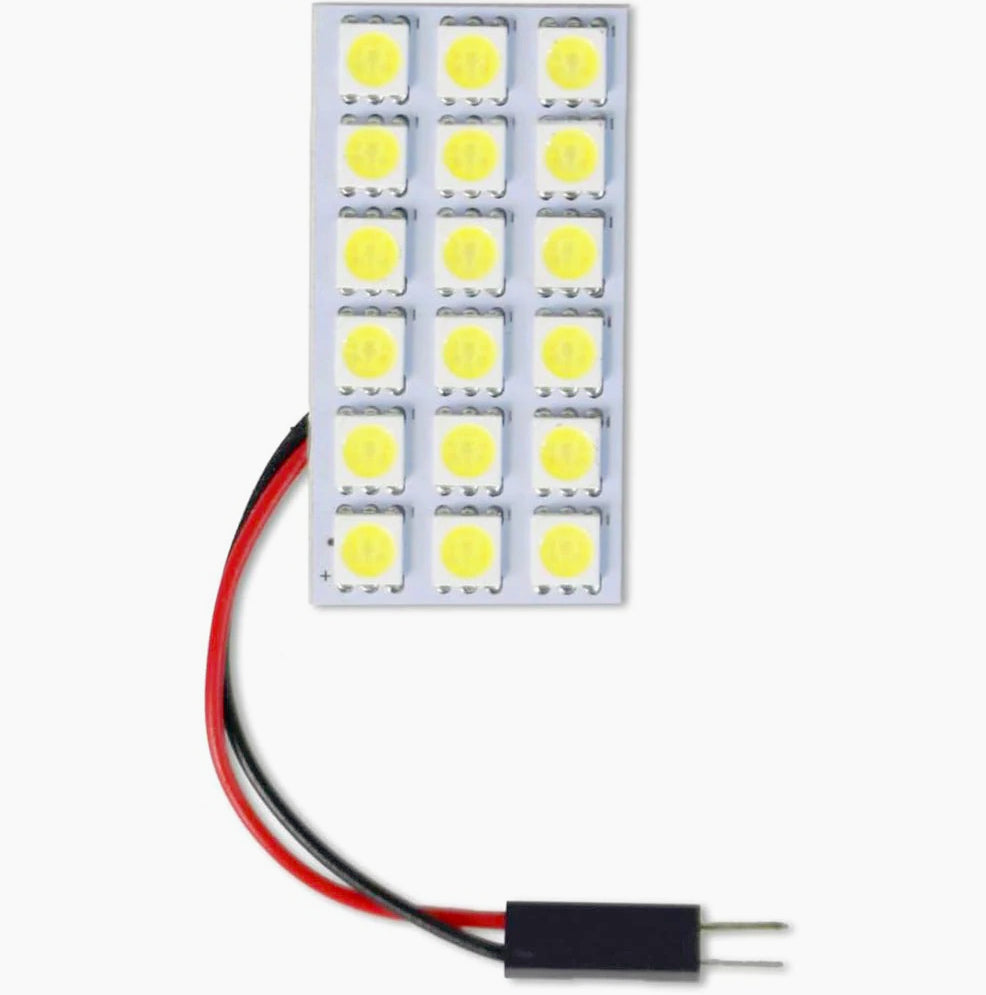 Luci pannello LED 18 SMD – 6000K 4W 12V T10 auto - ambraled