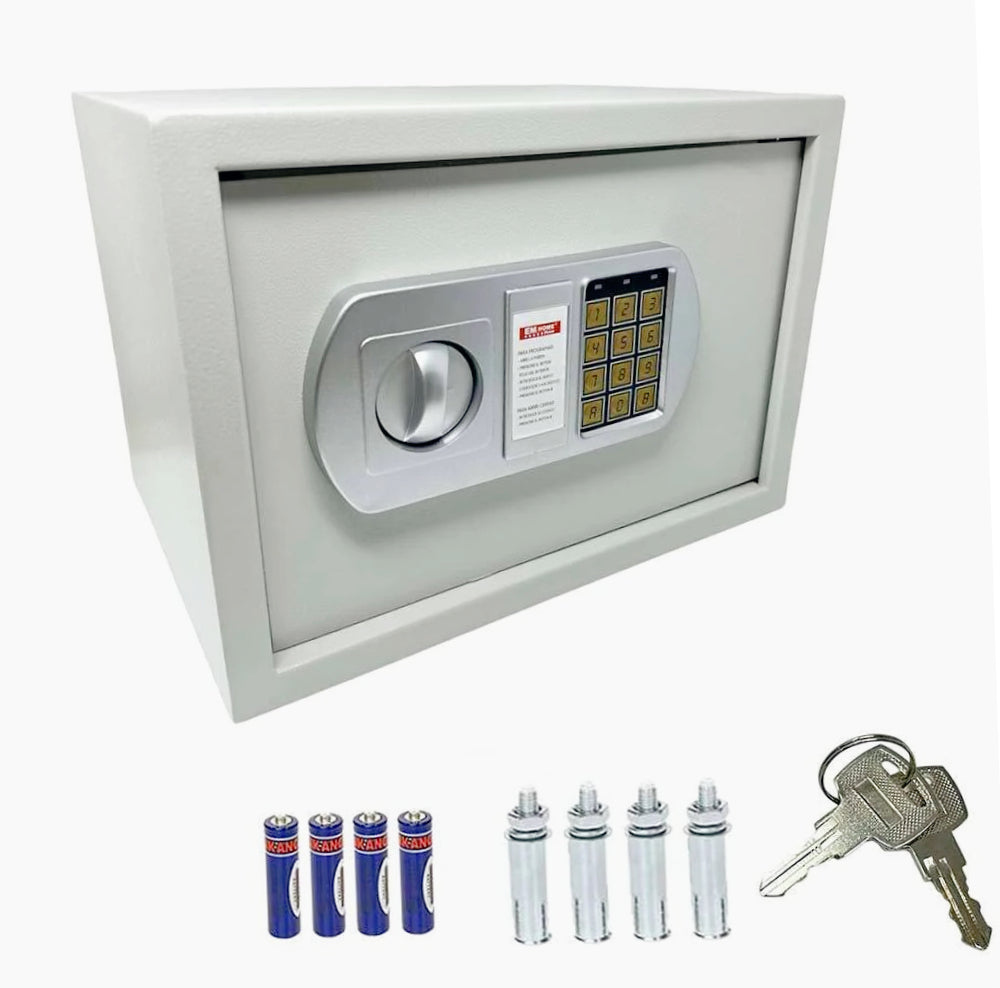 assaforte a muro digitale 35x25cm – combinazione + 2 chiavi - ambraled