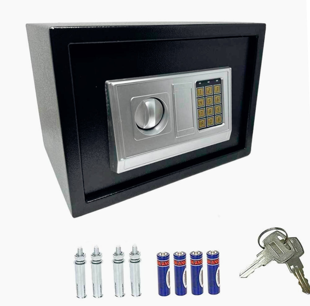 assaforte a muro digitale 35x25cm – combinazione + 2 chiavi - ambraled