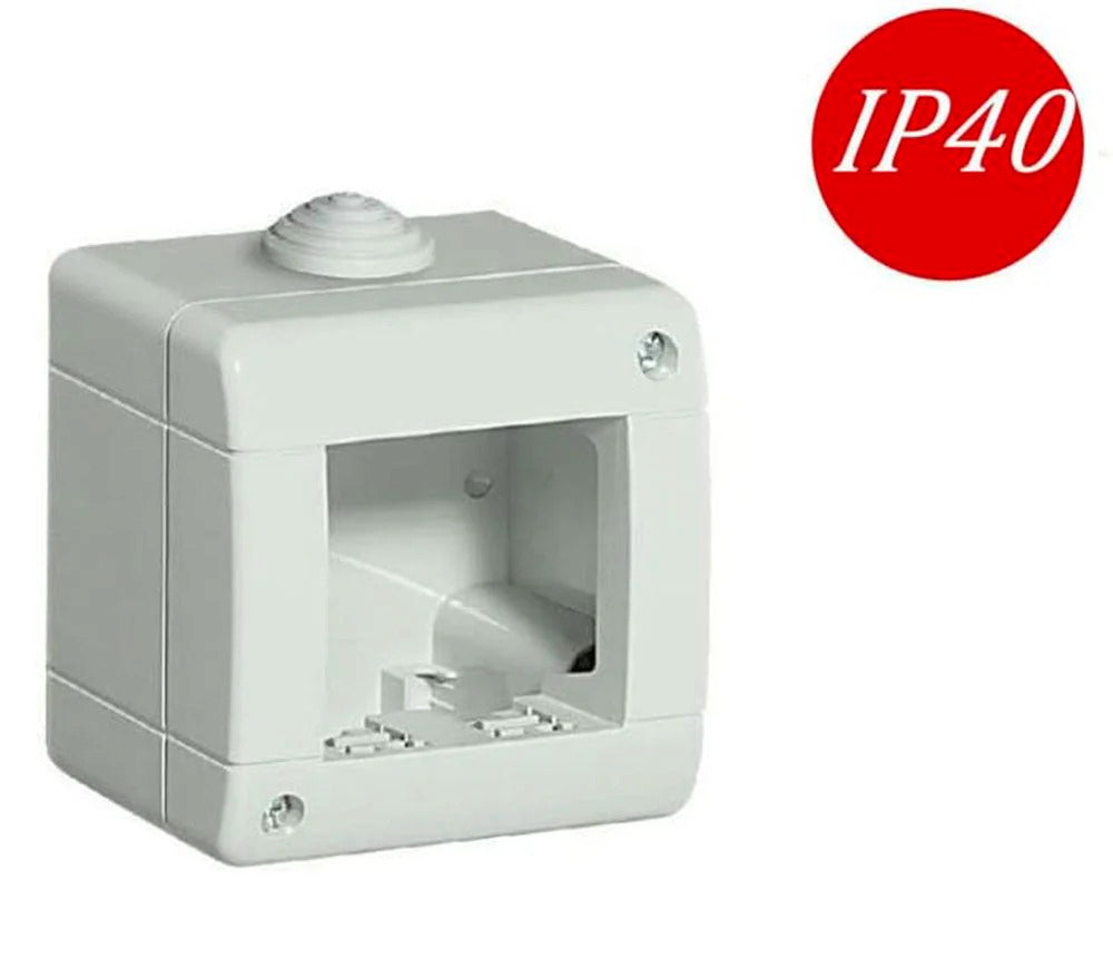 Custodia idrobox 2/3/4 posti – compatibile Vimar Plana IP40 - ambraled