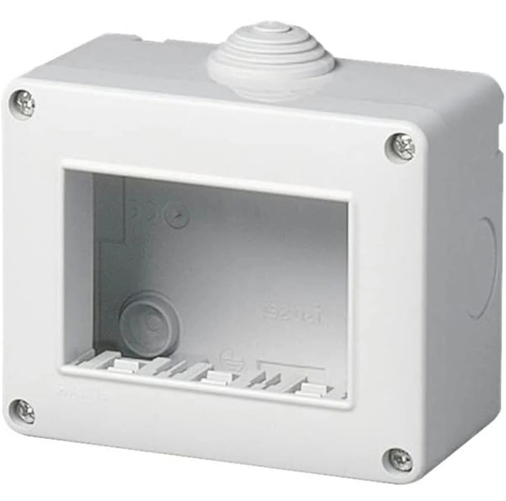 Custodia idrobox 2/3/4 posti – compatibile Vimar Plana IP40 - ambraled