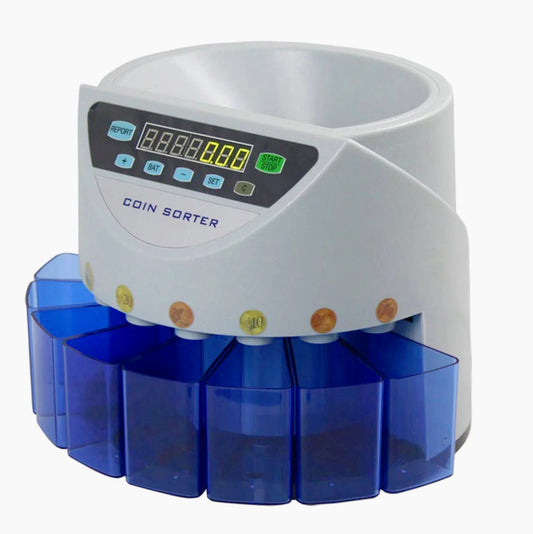 Conta monete digitale 7 cifre – 8 vani raccoglitori - ambraled