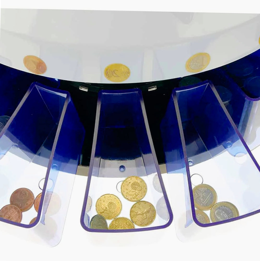 Conta monete digitale 7 cifre – 8 vani raccoglitori - ambraled