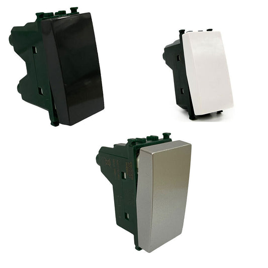 Deviatore bipolare  2P 16AX 250VAC compatibile con vimar plana - ambraled