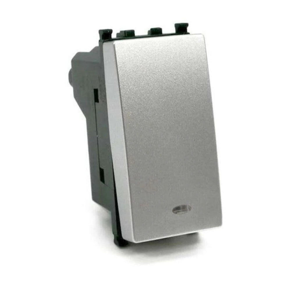 Deviatore bipolare 2P 16AX 250V – compatibile Vimar Plana - ambraled