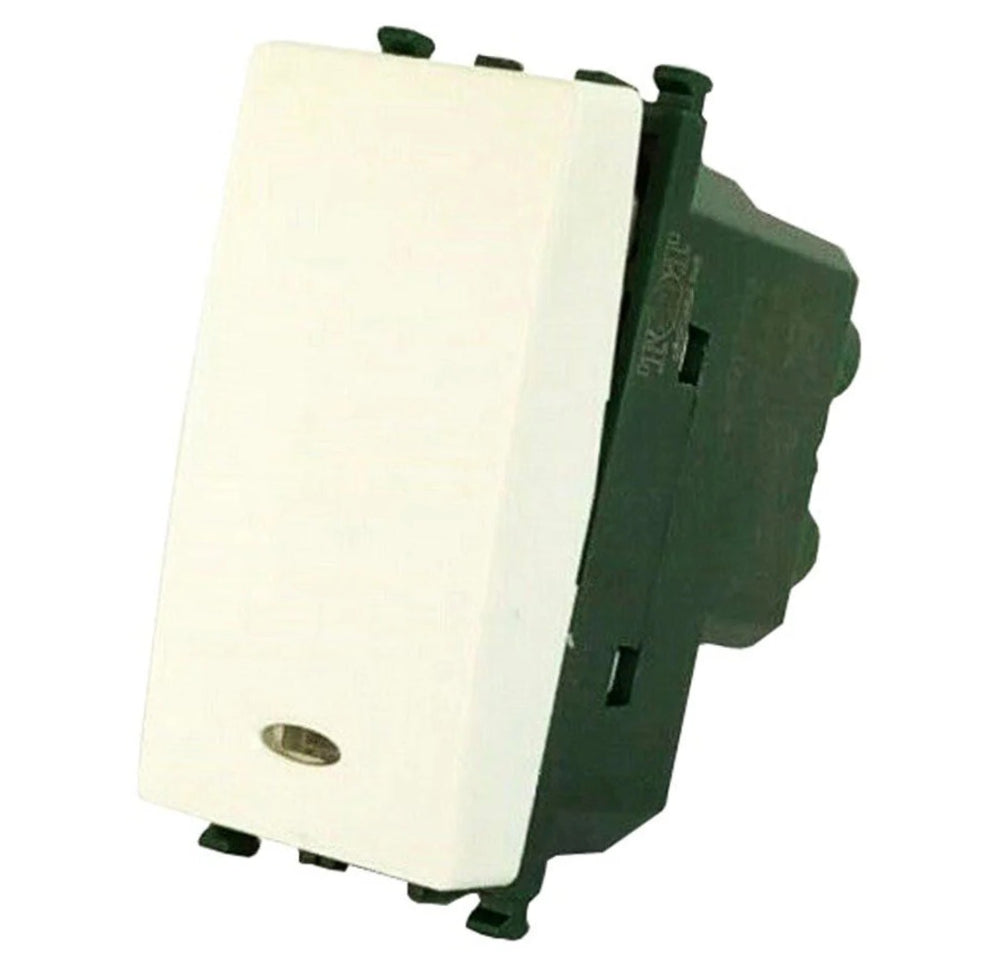 Deviatore bipolare 2P 16AX 250V – compatibile Vimar Plana - ambraled