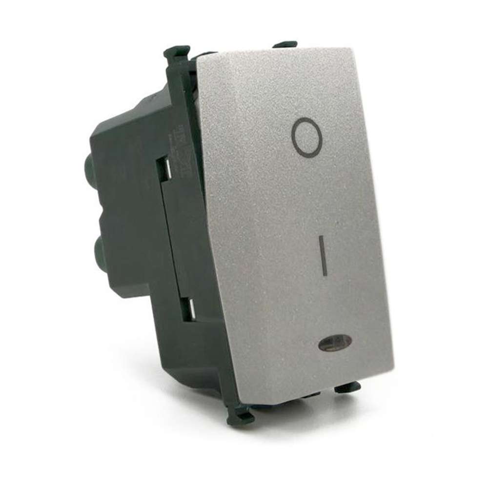 Interruttore bipolare 16AX 250V – compatibile con Vimar piano luce - ambraled