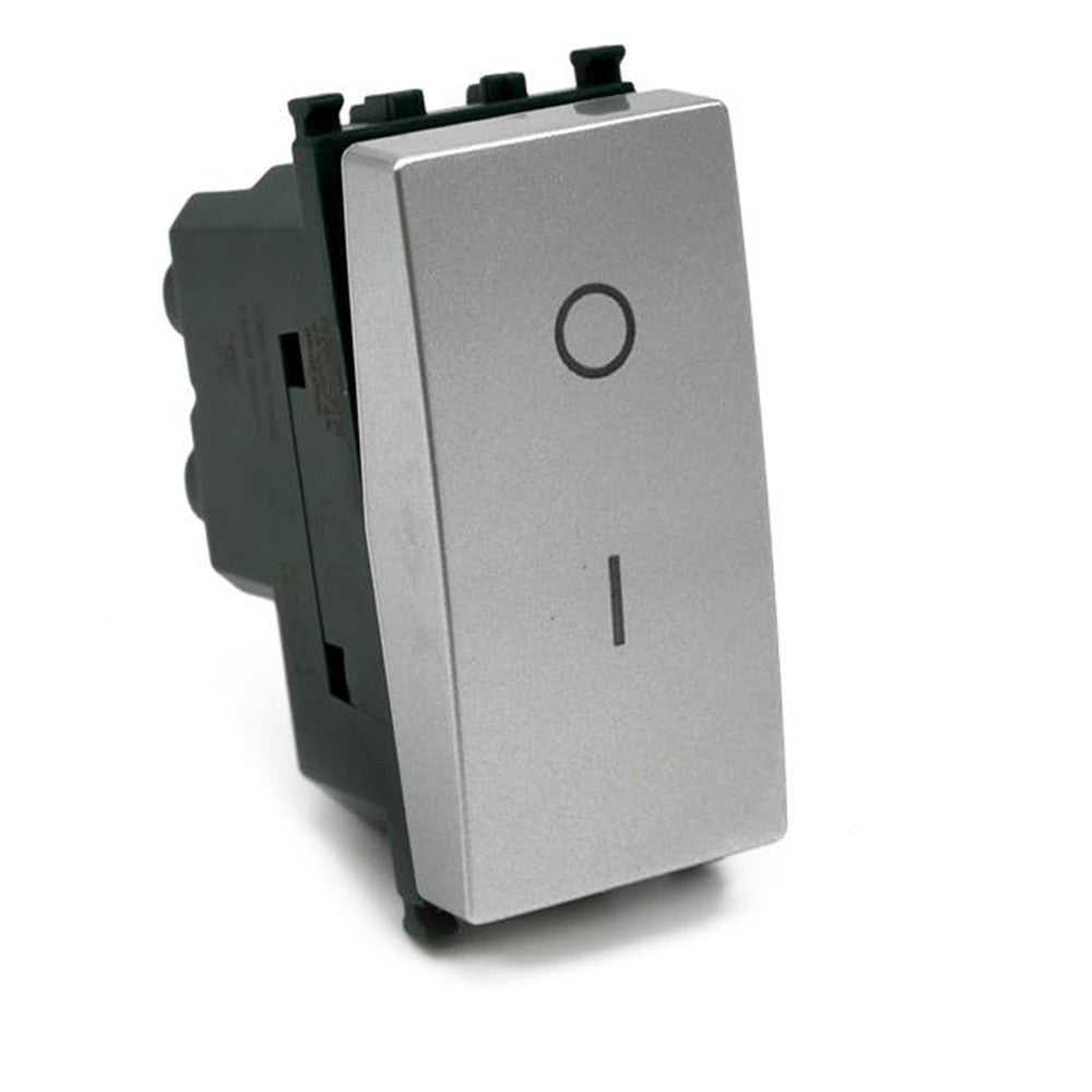 Interruttore bipolare 16AX 250V – compatibile con Vimar piano - ambraled
