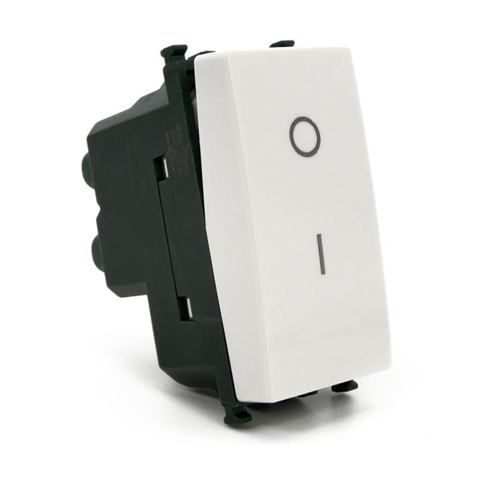 Interruttore bipolare 16AX 250V – compatibile con Vimar piano - ambraled