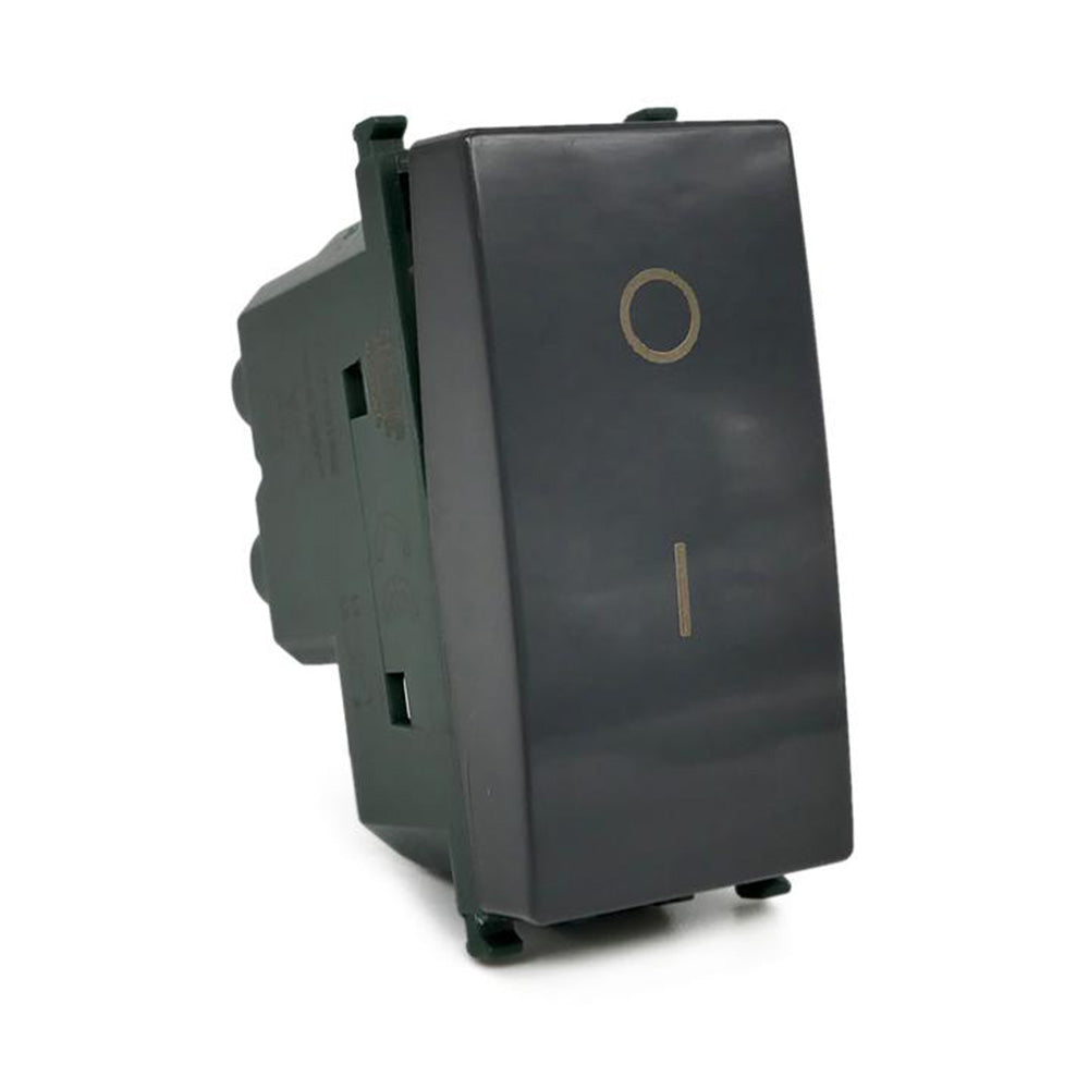 Interruttore bipolare 16AX 250V – compatibile con Vimar piano - ambraled