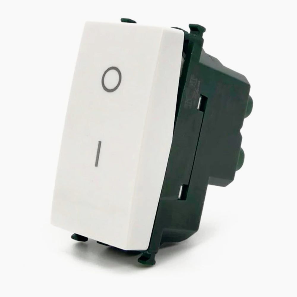 Interruttore bipolare 16AX 250V – compatibile con Vimar piano - ambraled