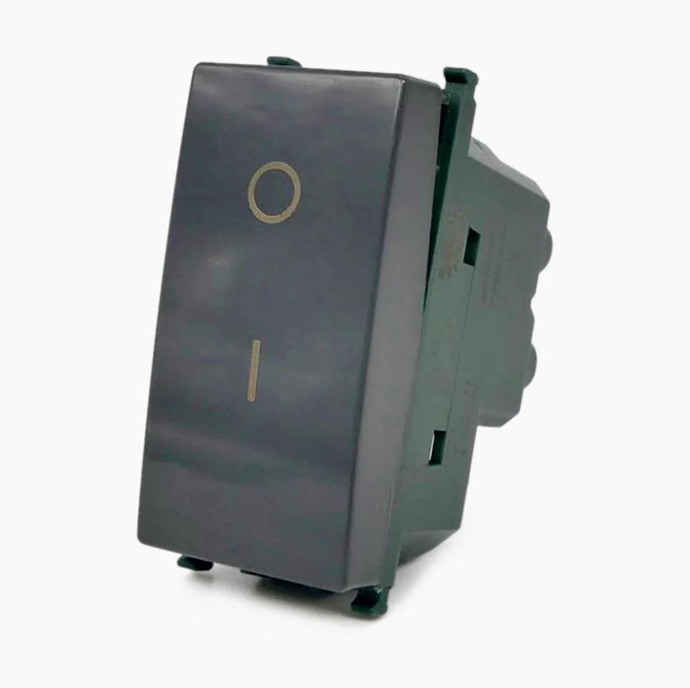 Interruttore bipolare 16AX 250V – compatibile con Vimar piano - ambraled