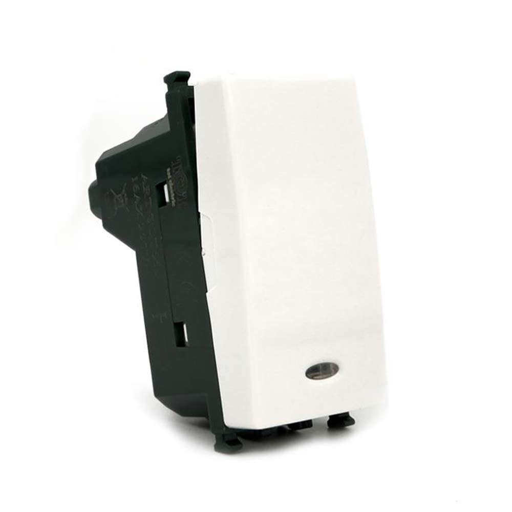 Interruttore unipolare 16AX 250V – compatibile Vimar piano luce - ambraled