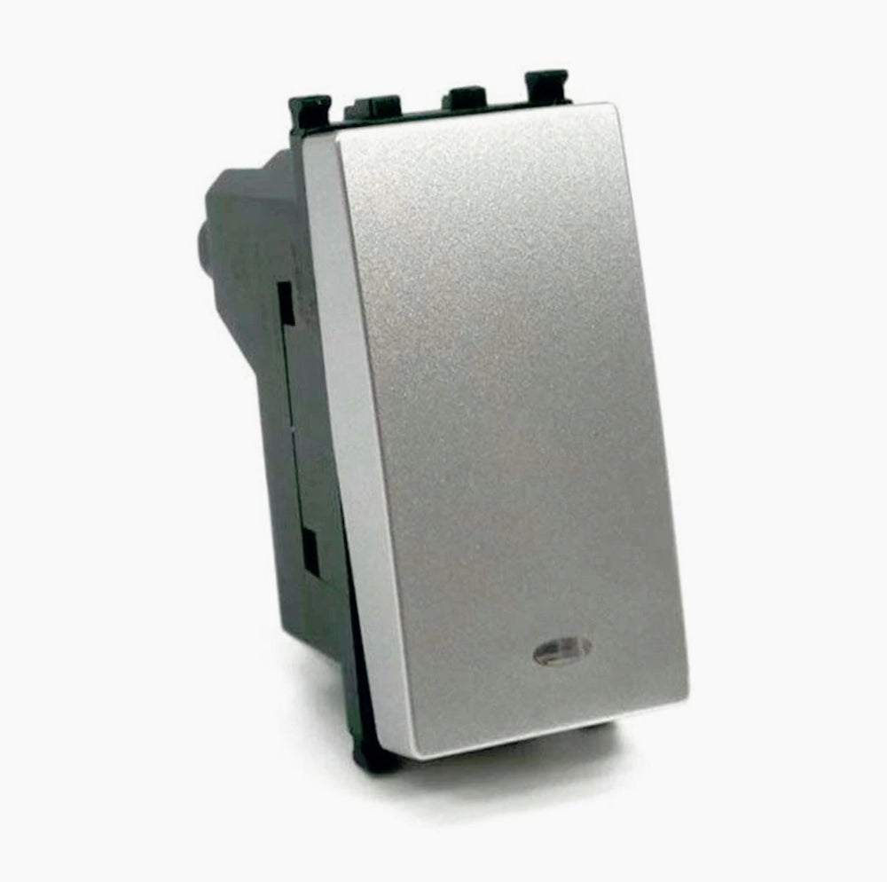 Interruttore unipolare 16AX 250V – compatibile Vimar piano luce - ambraled