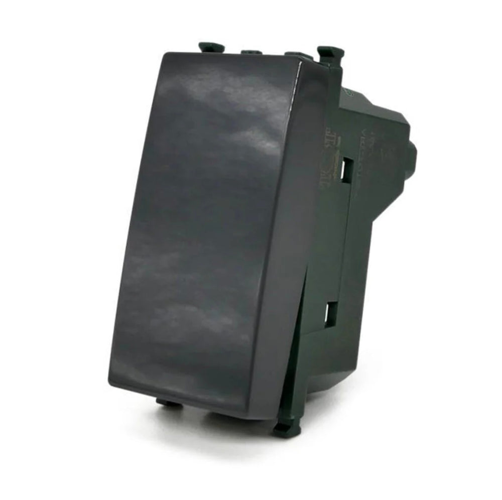 Interruttore unipolare 1P 16AX 250V – adatto a quadri Vimar piano - ambraled