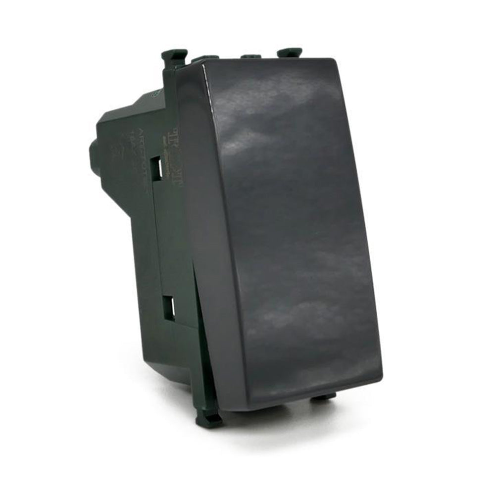 Pulsante unipolare 10A 250V – Compatibile Vimar, pulsante piano con relè