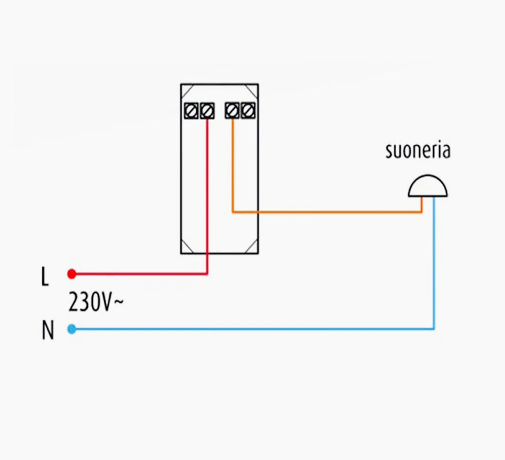 Pulsante unipolare 10A 250V – Compatibile Vimar, pulsante piano con relè
