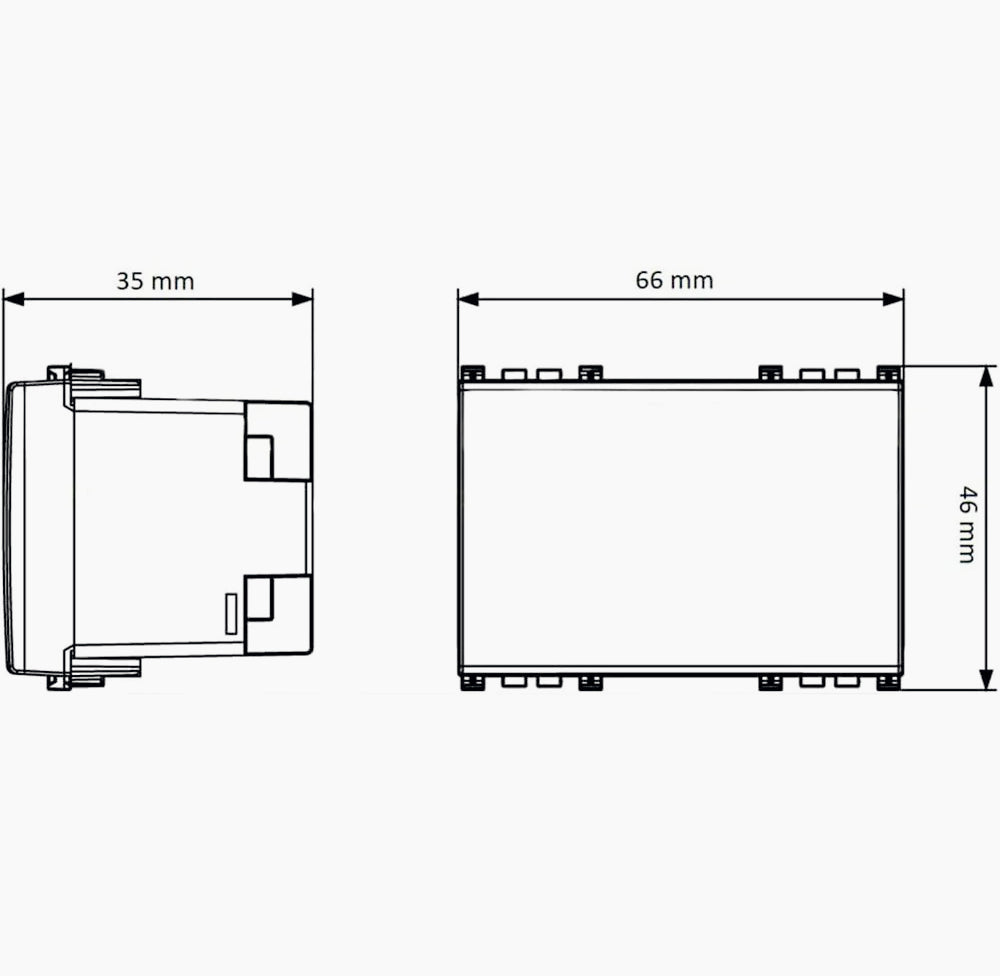 Luce segnapasso LED 5W – IP65 503 Vimar piana - ambraled