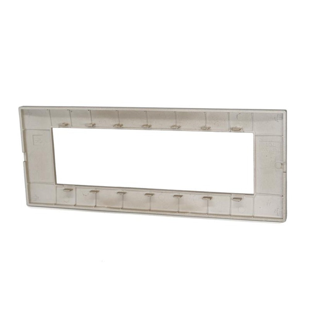 Placchetta 3 4 7 posti oro satinato compatibile con vimar plana - ambraled