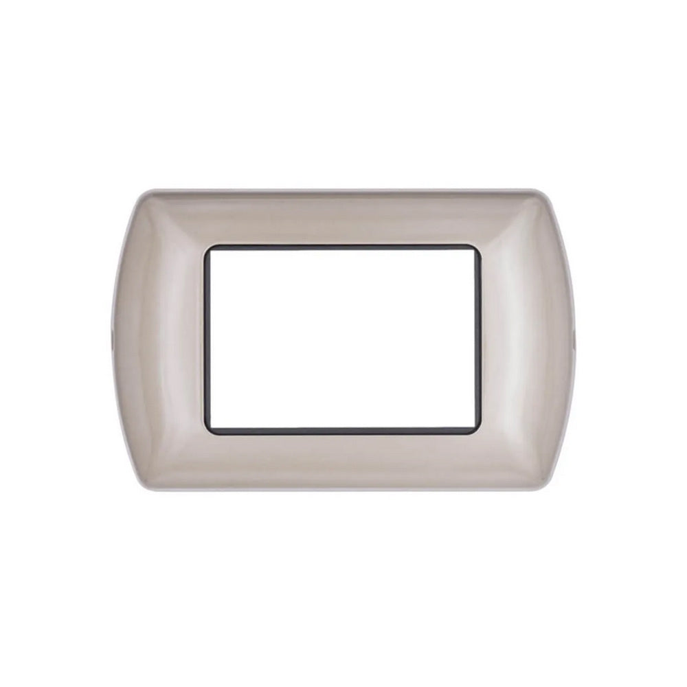 Placchetta champagne  3-7 posti compatibile living international - ambraled