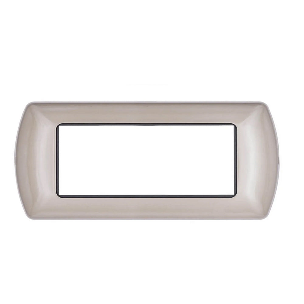 Placchetta champagne  3-7 posti compatibile living international - ambraled