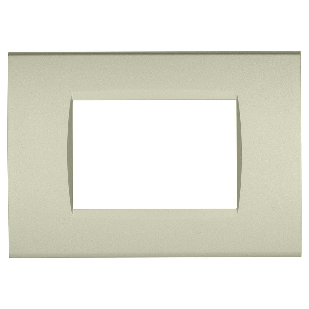 Placchetta champagne 3-7 posti compatibile living light cassetta 503 - ambraled