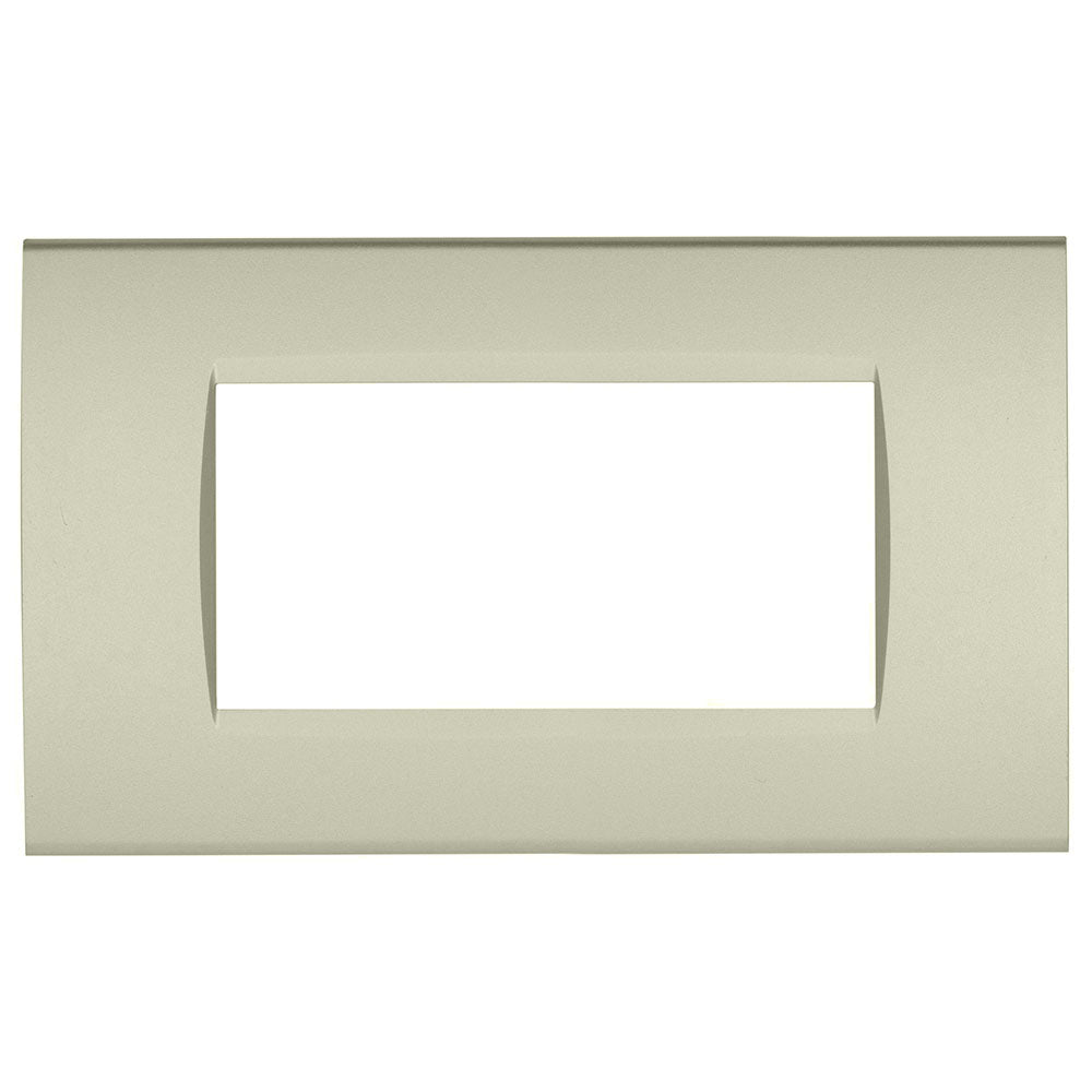 Placchetta champagne 3-7 posti compatibile living light cassetta 503 - ambraled