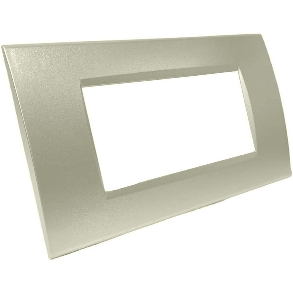 Placchetta champagne 3-7 posti compatibile living light cassetta 503 - ambraled