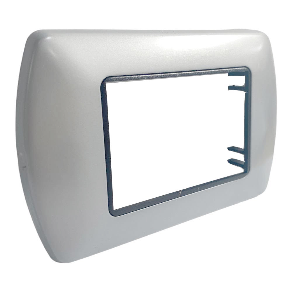 Placchetta grigio chiaro 3-7 posti compatibile living international - ambraled