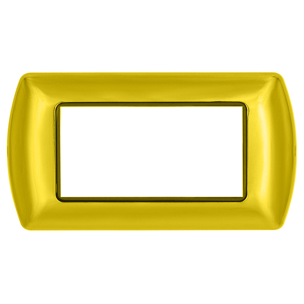 Placchetta oro lucido 3-7 posti compatibile living international 503 - ambraled