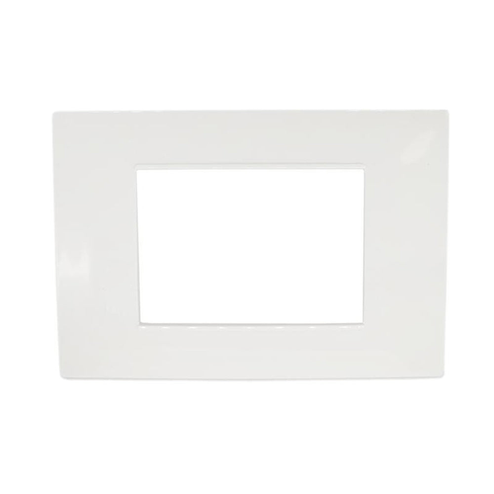 Placchetta 3 4 7 posti bianca compatibile con vimar plana - ambraled