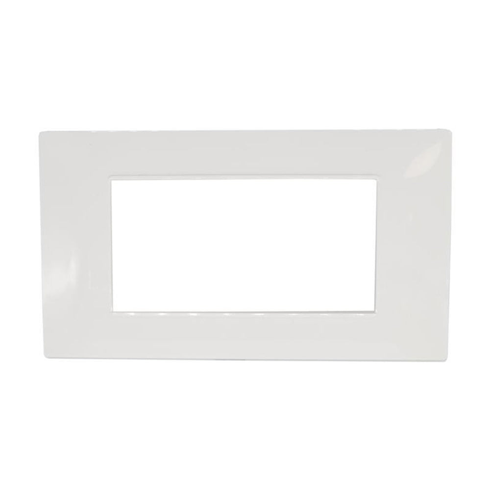 Placchetta 3 4 7 posti bianca compatibile con vimar plana - ambraled