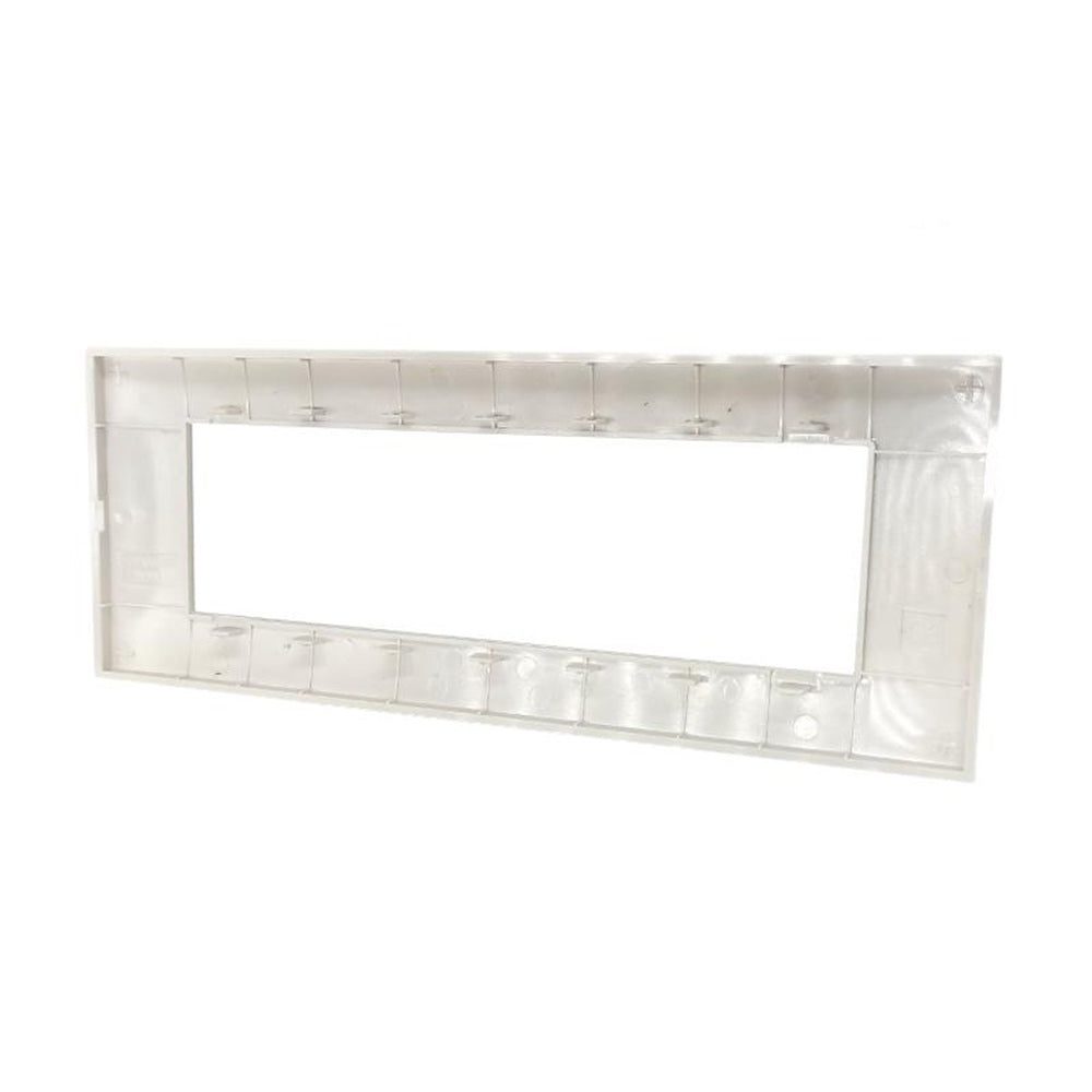 Placchetta 3 4 7 posti bianca compatibile con vimar plana - ambraled