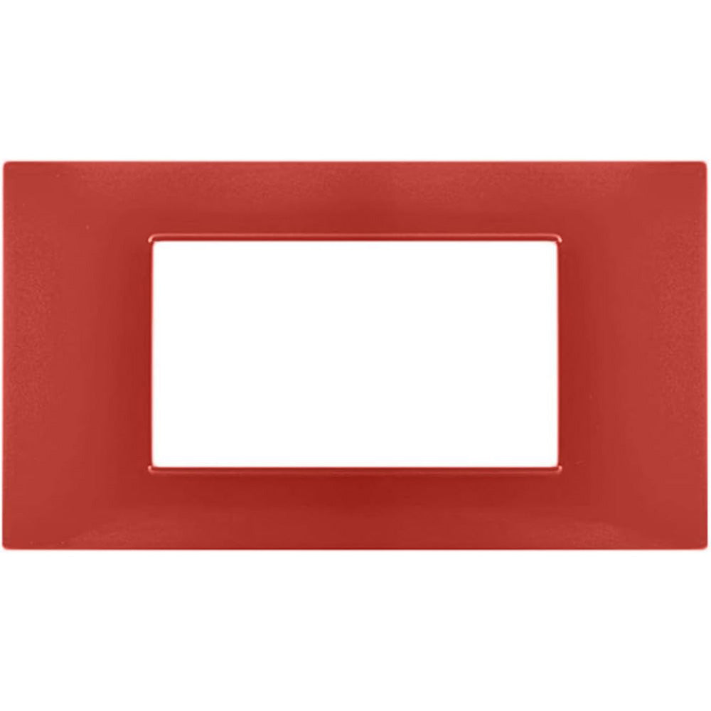 Placchetta 3 4 7 posti corallo compatibile con vimar plana - ambraled