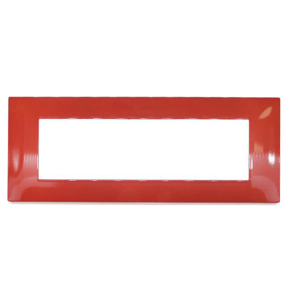 Placchetta 3 4 7 posti corallo compatibile con vimar plana - ambraled