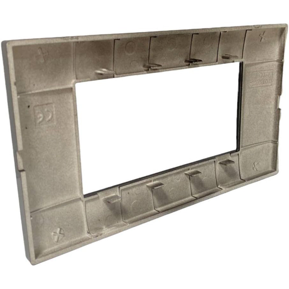 Placchetta 3 4 7 posti nera compatibile con vimar plana - ambraled