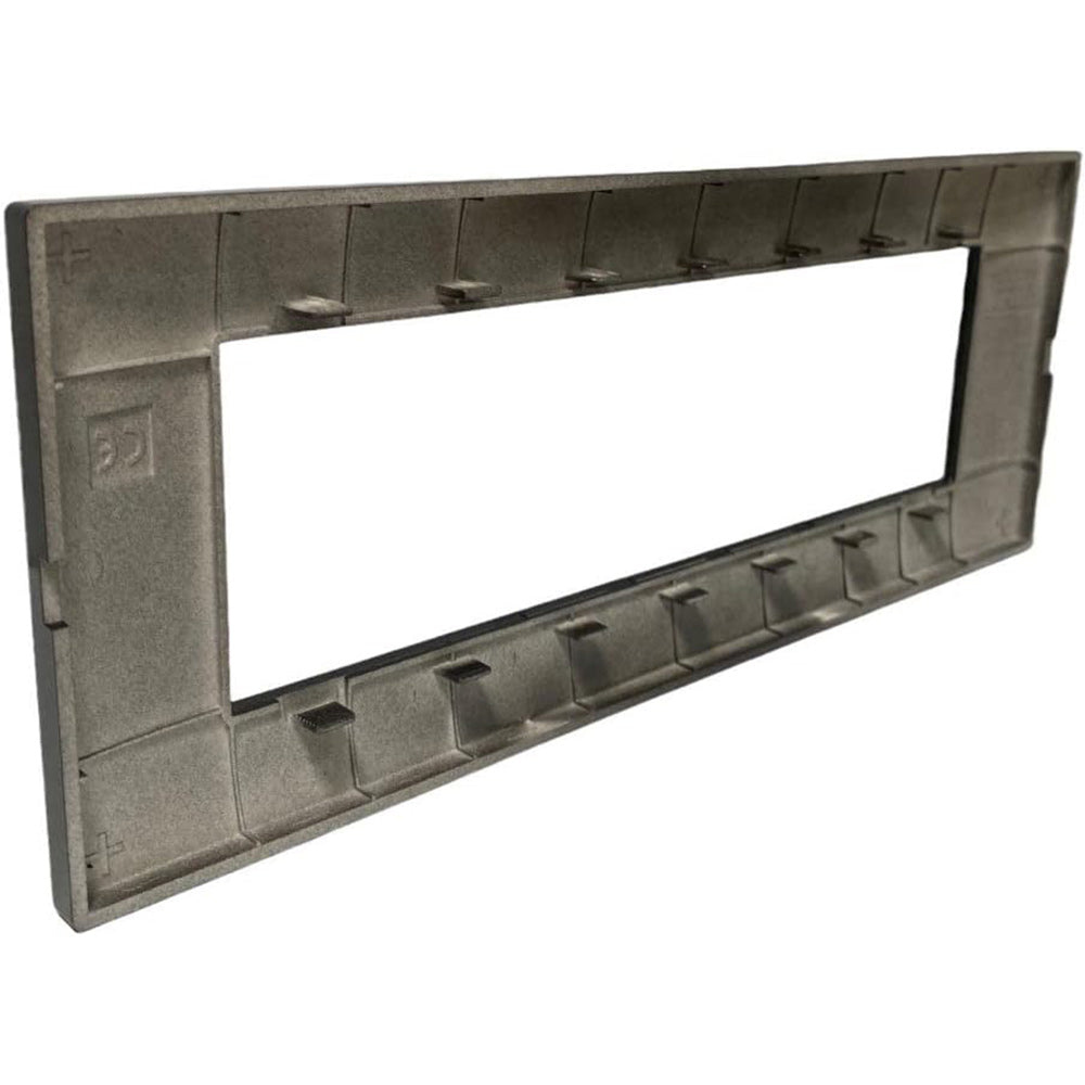 Placchetta 3 4 7 posti nera compatibile con vimar plana - ambraled