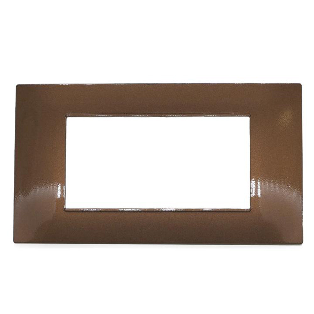 Placchetta 3 4 7 posti rame compatibile con vimar plana - ambraled
