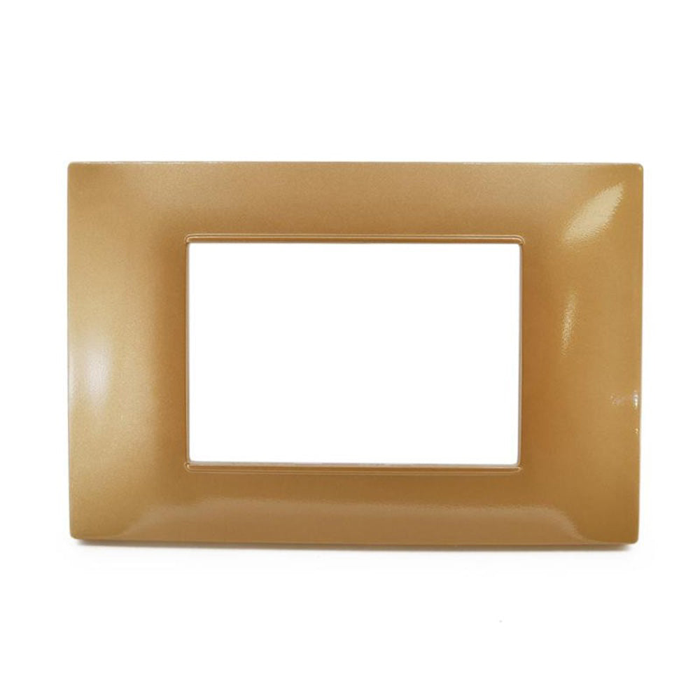 Placchetta 3 4 7 posti sabbia compatibile con vimar plana - ambraled