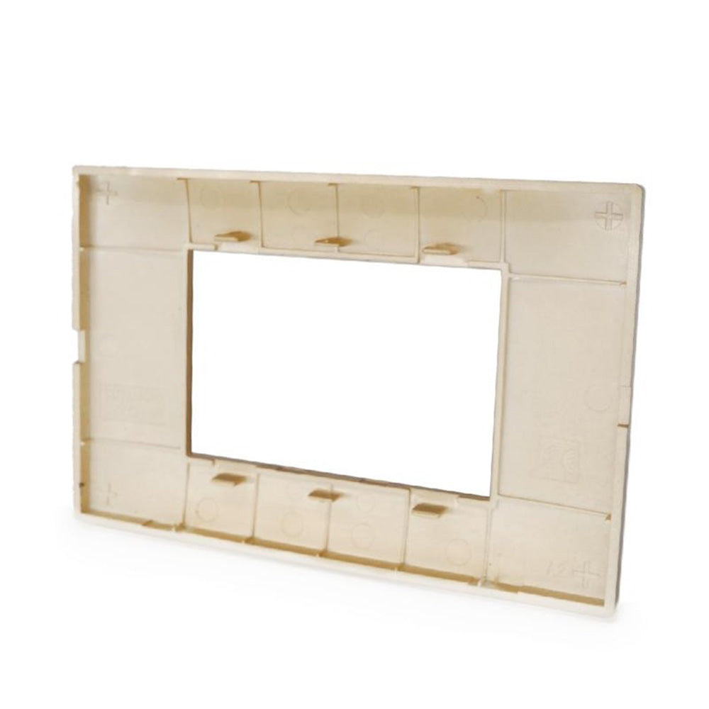 Placchetta 3 4 7 posti sabbia compatibile con vimar plana - ambraled