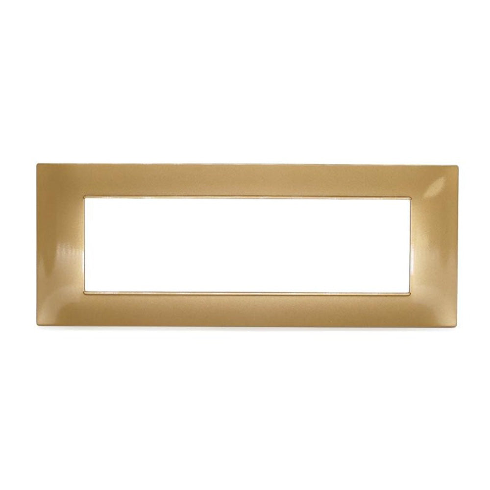 Placchetta 3 4 7 posti sabbia compatibile con vimar plana - ambraled