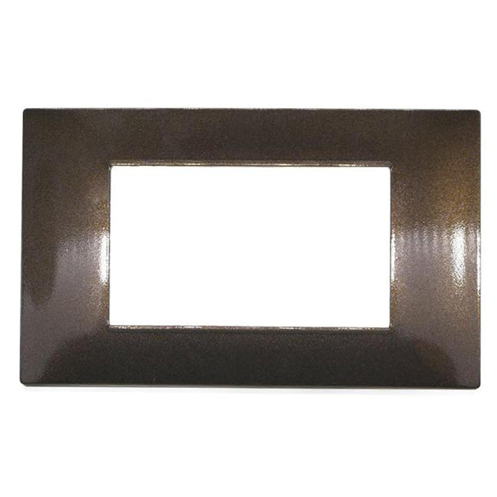 Placchetta 3 4 7 posti testa di moro compatibile con vimar plana - ambraled