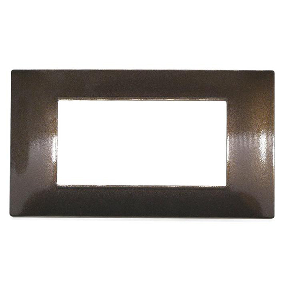 Placchetta 3 4 7 posti testa di moro compatibile con vimar plana - ambraled